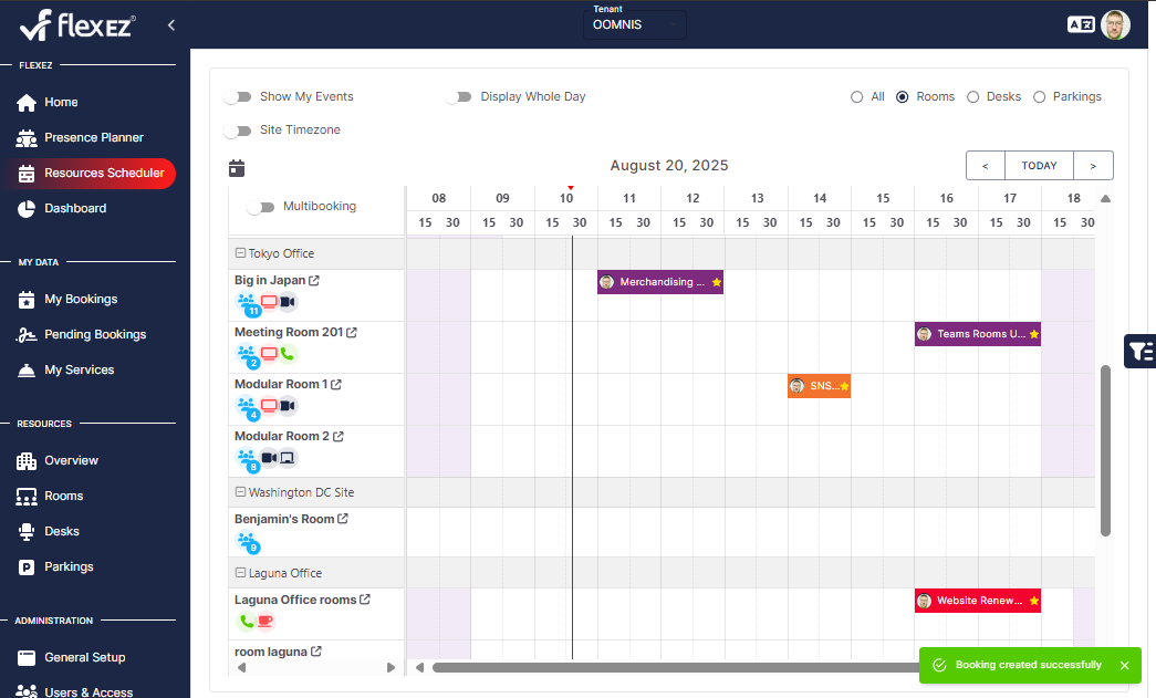 Resources Scheduler Interface